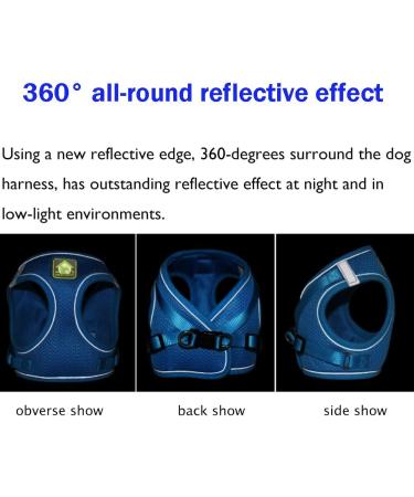 Femax Dog Harness with Leash for Small & Medium Dogs | Soft Mesh No Pull Reflective Adjustable Vest for Chihuahua & Cats - Size M (Breast 35-40cm) - Black - Buy Online on GoSupps.com