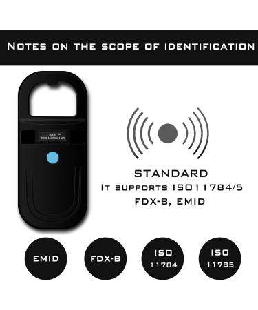 Smoostart Pet Microchip Scanner | ISO11784/FDX-B Reader for Dogs & Cats | Save 128 Data - Smoo01 Black - Buy Online on GoSupps.com