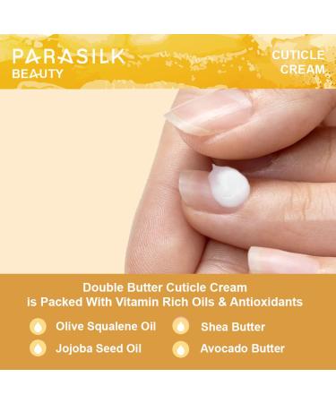 Parasilk Beauty Double Butter Cuticle Cream | Hydrate & Nourish Dry Cuticles with Superior Antioxidant Oils - Buy Online on GoSupps.com