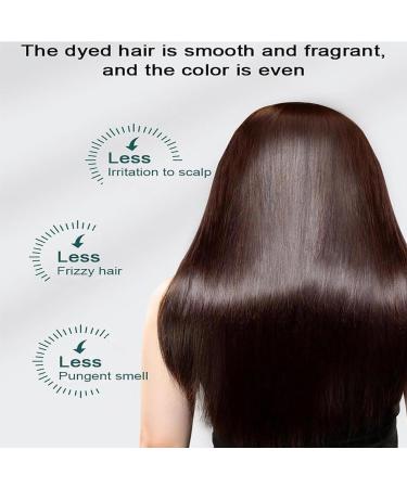 (100% 5 star) Natural Plant Hair Dye Botanical Bubble Hair Dye 20ml x 10 Packs | Fruitcolor Hair Dyeing Cream Natural Plant Hair Dye Shampoo | Pure Plant Extract (Chestnut Brown) - Buy Online on GoSupps.com