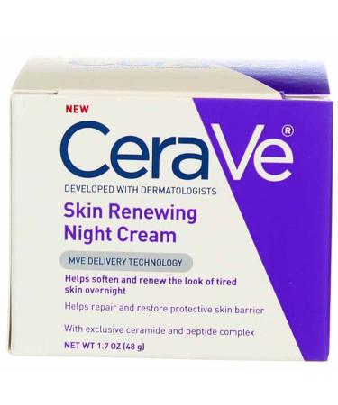 CeraVe Skin Renewing Night Cream 1.7 oz - Hydrating and Renewing Formula - Buy Online on GoSupps.com