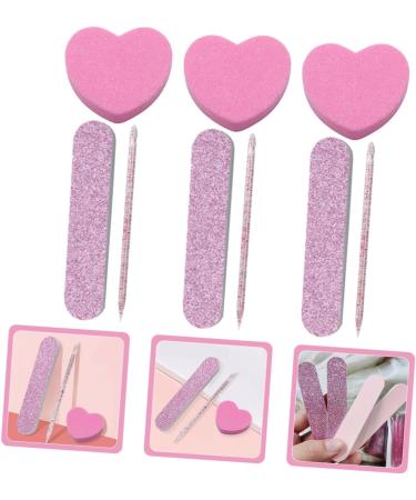minkissy 20 Sets Nail Kit Multi Function Tool Mulitool Tools Nail File Nail Art Files Pedicure Polishing File 3 Piece Set Crystal Stick Three Piece Suit Toolkit Plastic 9.00X1.80X0.20CM As Shown - Buy Online on GoSupps.com