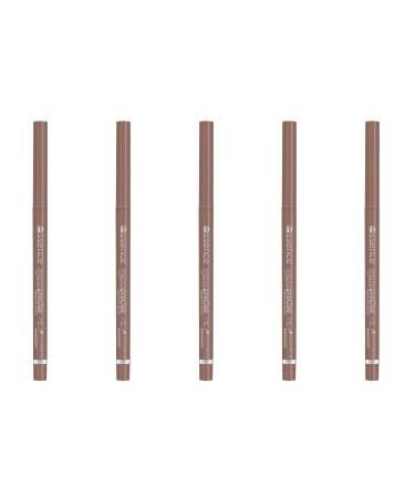 Essence micro precise eyebrow pencil No. 04 brown long -lasting defining natural vegan without microplastic particles without perfume without alcohol 5 -pack (5x0.05g) 0.05 g (5 Pack) 04 Dark Blonde