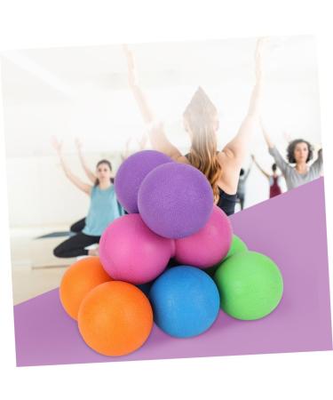 Frcolor 4-Piece Yoga Massage Ball Set - Portable Lacrosse & Foot Massager for Muscle Relaxation - Ideal for Home Use - Buy Online on GoSupps.com
