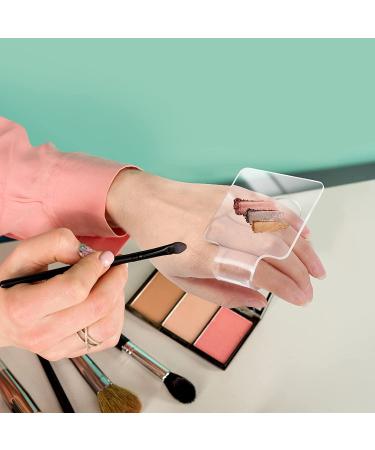 Minkissy 3pcs Makeup Hand Palette for Nail Art and Manicure - Professional Acrylic Palette Set with Spatula for Home and Salon Use - Buy Online on GoSupps.com
