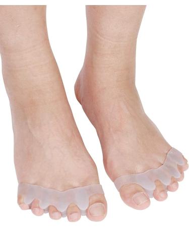 Zittop Toe Separators - Bunion Corrector & Toe Spacers Set for Pain Relief - Toe Stretcher for Hammer Toe - 4 Pieces, White - Men & Women - Buy Online on GoSupps.com