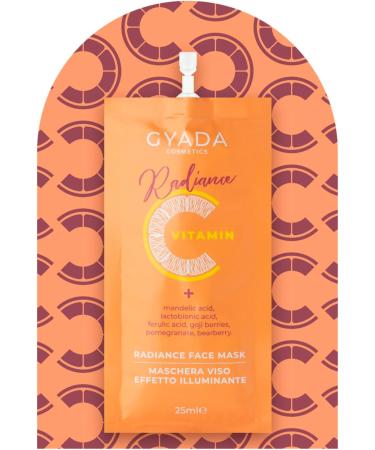  GYADA COSMETICS GYADA COSMETICS Radiance Face Mask Illuminating Moisturising Face Mask Smooth and Elastic Contrast Signs of Age and Expression Vitamin C Base 25 ml - Buy Online on GoSupps.com