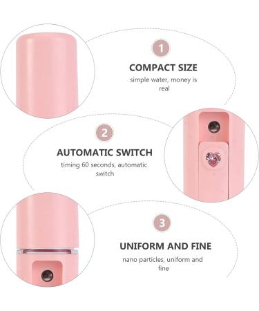 Baluue 1pc Humidifier Face Steamer Mini USB Mini Face Steamer Handheld Spray Device Makeup Device Abs Pink 11.5X3CM - Buy Online on GoSupps.com