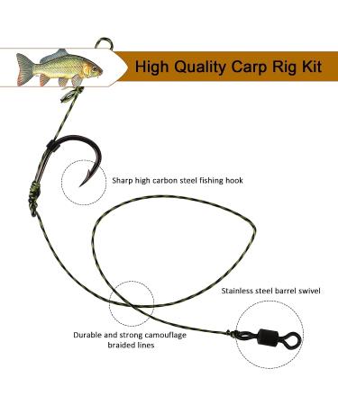 Dovesun Carp Fishing Hair Rigs Carp Rig Kit - 41pcs/151pcs #6 Hooks - Fishing Bait Rigs & Accessories - Buy Online on GoSupps.com