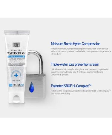 HISTOLAB Ceracles Water Cream - Moisturizing & Soothing 80g/2.8oz - Buy Online on GoSupps.com