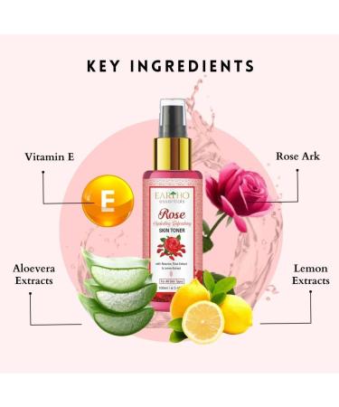 Shop Ayurvedic Rose Hydrating Toner 100ml | Refreshing Formula with Aloe Vera & Lemon Extract - International Shipping Available - Buy Online on GoSupps.com