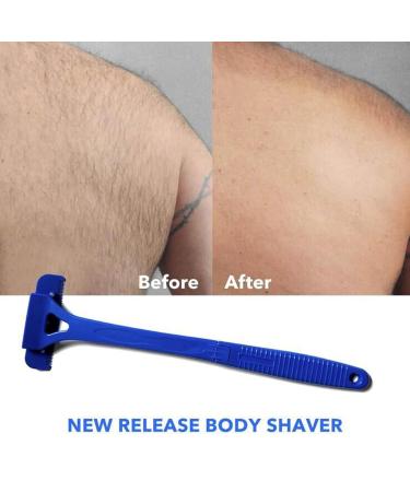 Colcolo Back Razor for Men - Ergonomic Long Handle Easy DIY Use Foldable Blue Back Scratch Tool - Buy Online on GoSupps.com