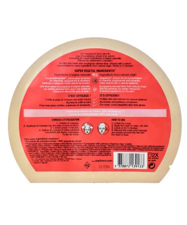 Sephora Grapefruit Face Mask - Hydrating & Anti-Pollution Formula - Buy Online on GoSupps.com