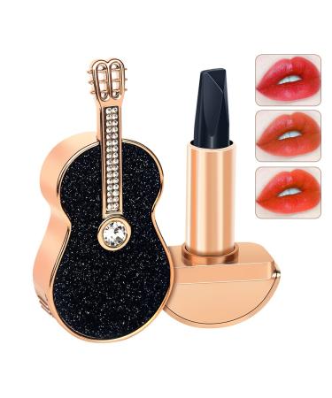 Petansy Lazy Lipstick Violin Designed Lipstick 3 in 1 Moisturizing Matte Lipstick Long Lasting Waterproof Velvet Lipstick with Gift Box