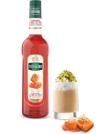 Mathieu Teisseire Sea Salt Caramel Syrup for Drinks Coffee Hot Chocolate Milkshakes Shakes Vodkas Rums Whiskey 70cl Bottle - Buy Online on GoSupps.com