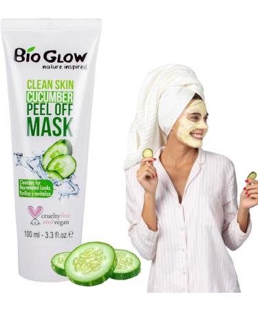 Bio Glow Nature Inspired Clean Skin Cucumber Peel Off Mask Rejuvenated Looks 100ml - Buy Online on GoSupps.com