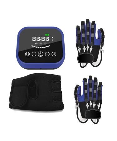 Rehabilitation Robot Gloves with Single Finger Training and Mirror Mode Smart Chargeable Finger Training Rehab Orthotics for Patients with Hand Dysfunction (Both Hands) (L) Large