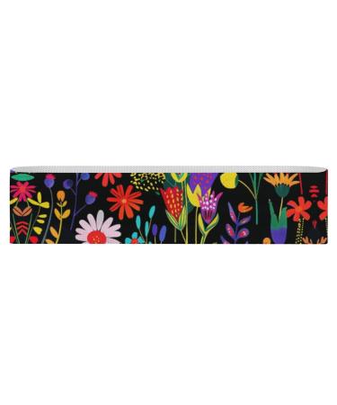 Resistance Bands Exercise Bands Vines and Wildflowers Printed Elastic Band Leg Bands Resistance Fitness Bands Fabric Resistance Bands