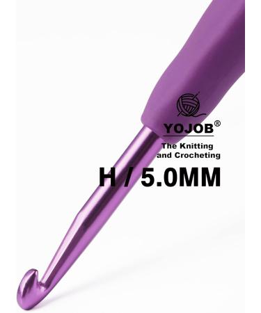 5.0mm-H Crochet Hook - Super Smooth & Ergonomic for Beginners and Advanced | 1 Pack Size - Buy Online on GoSupps.com