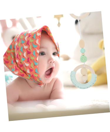 Toyvian 4pcs Baby Gym Soft Toy Set - Nordic Style Green Hanging Baby Play Gym Toys 26X8.5CM - Buy Online on GoSupps.com