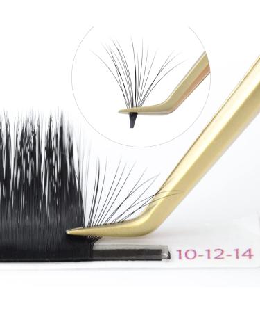 Nagaraku Easy Fans Eyelash Extensions - 3 Layers Mixed Length Self-Fan Self-Blooming 0.03 C Curl (9-11-13mm) - Rapid Soft Pre-Glued False Eyelashes for International Shipping - Buy Online on GoSupps.com