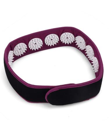 Portable Acupuncture Headband ANGGREK Portable Acupuncture Massage Headband Pain Relief Yoga Fitness Massage Headband(Purple)