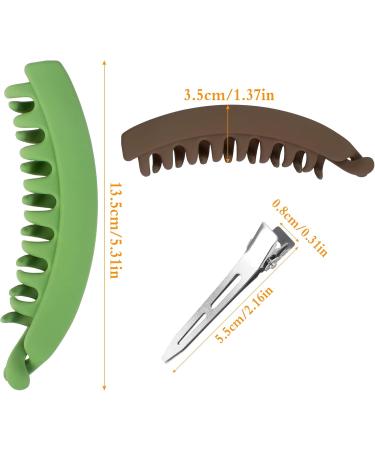 Fulaicai 6 PCS Banana Hair Clips 5.2 Inch Long Ponytail Banana Clips Strong Grip Ponytail Holder Clamp with 10 Duckbill Clip for Girls Women Thick or Medium Hair (6 Colors) - Buy Online on GoSupps.com