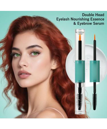 Double-Ended Eyelash & Eyebrow Growth Serum - See Longer Thicker Lashes & Brows in 6 Weeks Lightweight Waterproof Formula for Naturally Fuller Look 10ml (1 Pcs) - Buy Online on GoSupps.com