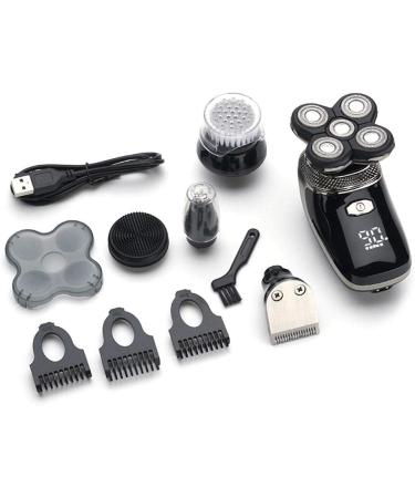 Electric Razor for Men - 5 in 1 Multi-Function Grooming Kit | Rechargeable Wet & Dry Shaver for Beard & Nose Hair Removal - Buy Online on GoSupps.com