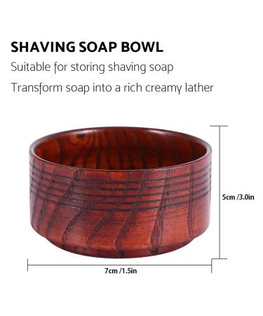 Premium Wooden Shaving Bowl Round Soap Bowl for Men s Razors | International Shipping - Buy Online on GoSupps.com