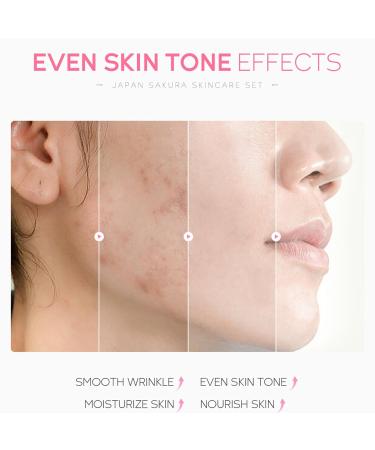 6 Pcs Skin Care Sets JAPAN SAKURA Women Beauty Gift Sets Sakura Skin Care Kit with Cleanser Toner Serum Eye Cream Lotion Essence Cream Travel Kit for Women Teen Girls - Buy Online on GoSupps.com