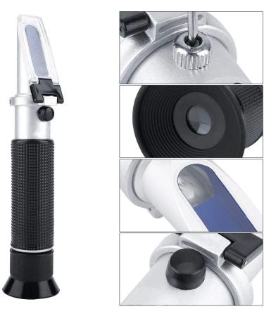 0-100% Salinity Refractometer Handheld Salinometer Sea Water Salt Concentration Tester Meter with Automatic Temperature Compensation for Seawater and Marine Fishkeeping Aquarium - Buy Online on GoSupps.com