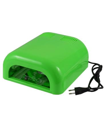 AGORA-TEC UV light curing device 36watt Green for Nailart Nail Design Nail modeling with 4 x 9 watt UV lamps (tubes) for hardening UV gels on fingernails