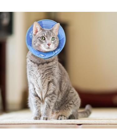 Lufeis Adjustable Cat Cone Collar for Recovery - Soft Elizabethan Collar for Cats & Puppies - Prevent Biting & Licking - Size Medium - Buy Online on GoSupps.com