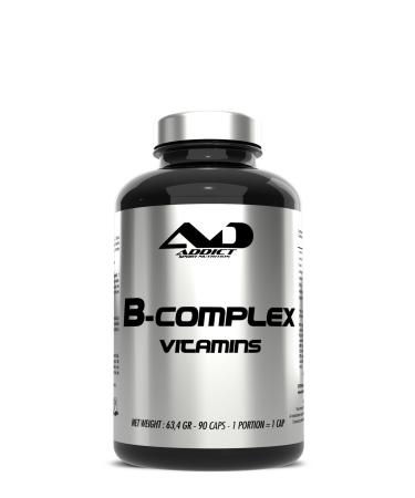 B-complex 90 caps | vitamine b-complex | sans gluten | sans lactose | haute absorption | B12 | B9 | syst me immunitaire