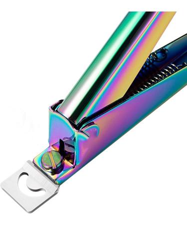 SVAASA Nail Clippers Stainless Steel UV Gel False Nail Tips Trimmer Clipper Edge Cutter Nail Art Manicure U Word Rainbow Gold Silver Tools - Buy Online on GoSupps.com