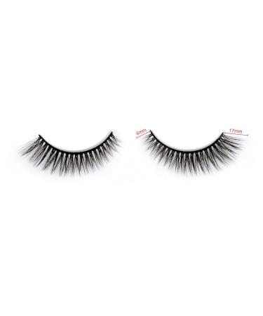 Emeda 3D Cat Wing False Eyelashes - Soft & Fluffy 10 Pairs of Natural Black Stripes Lashes (SK 17) | International Shipping Available - Buy Online on GoSupps.com