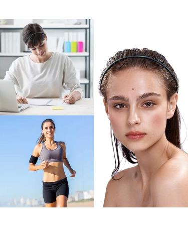 6 Pack Plastic Headbands - Unisex DIY Teeth Comb Hairbands in Black | Perfect for All Hair Types - Buy Online on GoSupps.com