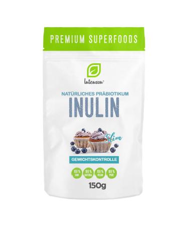 Intenson Inulin powder 150g | 100% vegan | Natural prebiotics | Natural chicory roots |