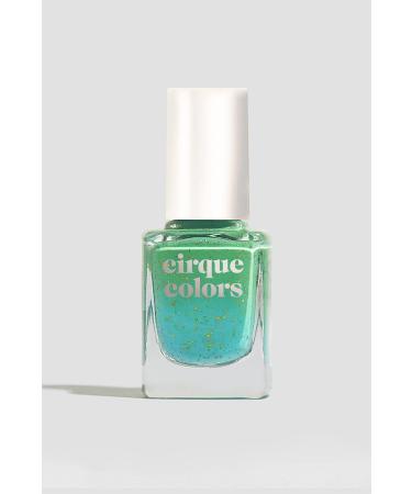Cirque Colors Thermal Temperature Color Changing Mood Nail Polish - Magic Turquoise - Speckled - 0.37 fl. oz. (11 ml) - Vegan Cruelty-Free Non-Toxic Formula