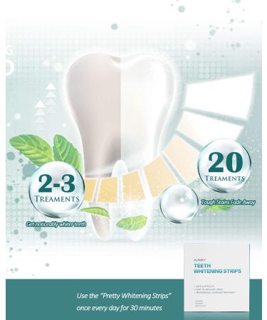 Professional Effects Teeth Whitening Strips - 20 Treatments, 40 Strips - Sensitive Teeth Whitening Kit for Coffee, Tea & Tobacco Stains - Buy Online on GoSupps.com