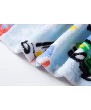 XINNE Soft Bathrobe for Boys & Girls - Cute Pattern Toddler Baby Flannel Hoodie Pajamas Sleepwear with Multi Cars Design - Buy Online on GoSupps.com