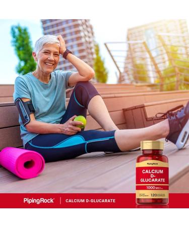 Calcium D Glucarate 1000mg | 120 Capsules | Non-GMO & Gluten-Free | Piping Rock - Buy Online on GoSupps.com