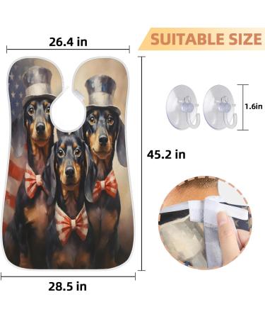Flag Dog Beard Bib Apron - Ultimate Beard Hair Catcher for Men | Perfect Father's Day & Anniversary Gift | Includes 2 Suction Cups - Buy Online on GoSupps.com