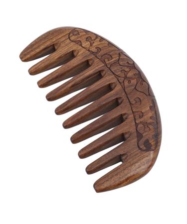 Comb Golden Sandalwood Comb Massage Coarse Teeth wooden comb