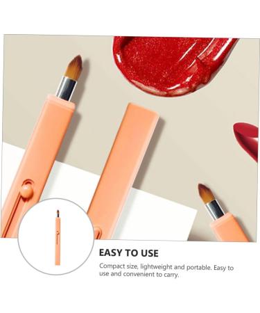Healeved 1pc Retractable Lip Brush Makeup Accessory Makeup Tool Lip Makeup Brush Makeup Beauty Tool Makeup Lip Brush Portable Lipstick Applicator Makeup Supply Lip Gloss Applicator - Buy Online on GoSupps.com
