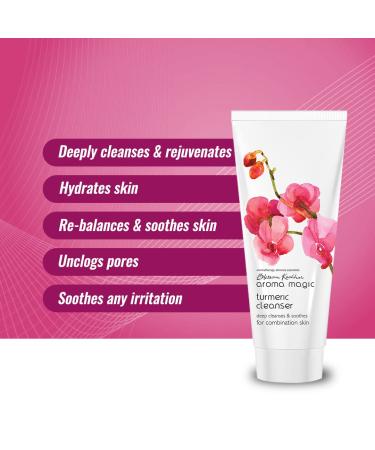 Aroma Magic Turmeric Cleanser for Combination Skin - 100g | Soothing & Gentle International Shipping - Buy Online on GoSupps.com