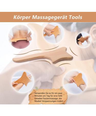 Uyoyous Maderotherapy Wood Massage Roller Set - 5 in 1 Back & Body Fascia Massage Tools for Ultimate Relaxation - Buy Online on GoSupps.com
