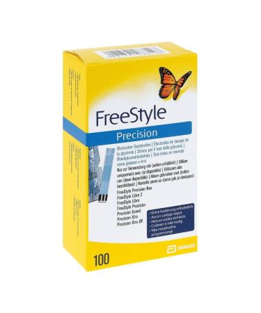 Freestyle Precision blood glucose test strips 100 pcs