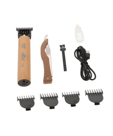 1 Set T-Type Electric Pusher Hair Razor Useful Hair Trimmer Detail Trimmer Electric Haircut Kit Barber Cutter Hair Cutter Barber Clipper Trimmer for Barber Hair Cutting Kit